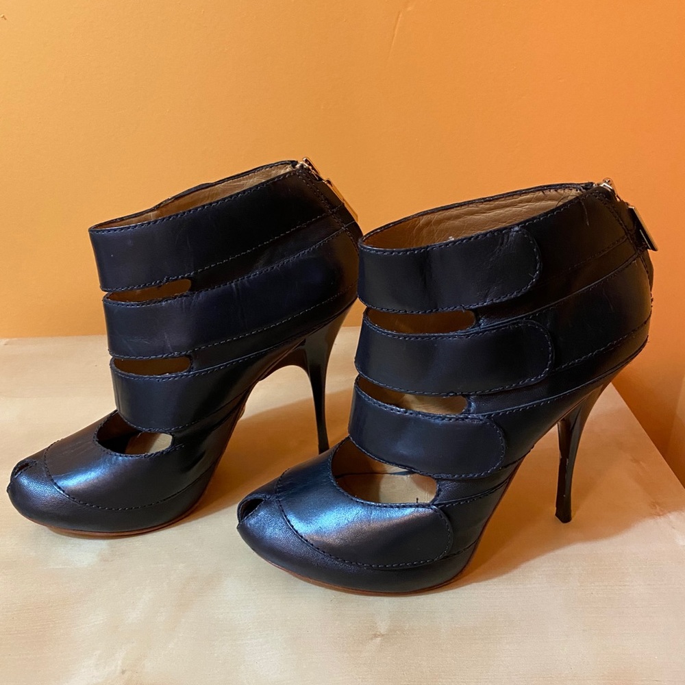 LAMB Strappy Leather Heels